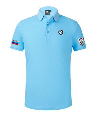 Polo BMW M Power Homme Motorsport Club Coton Piqué épais avec poignets cotelés